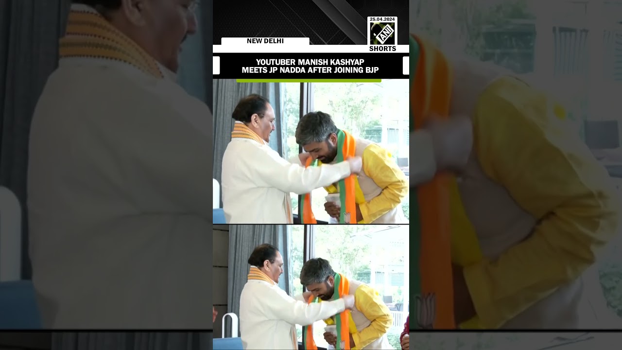 Youtuber Manish Kashyap meets JP Nadda after joining BJP
