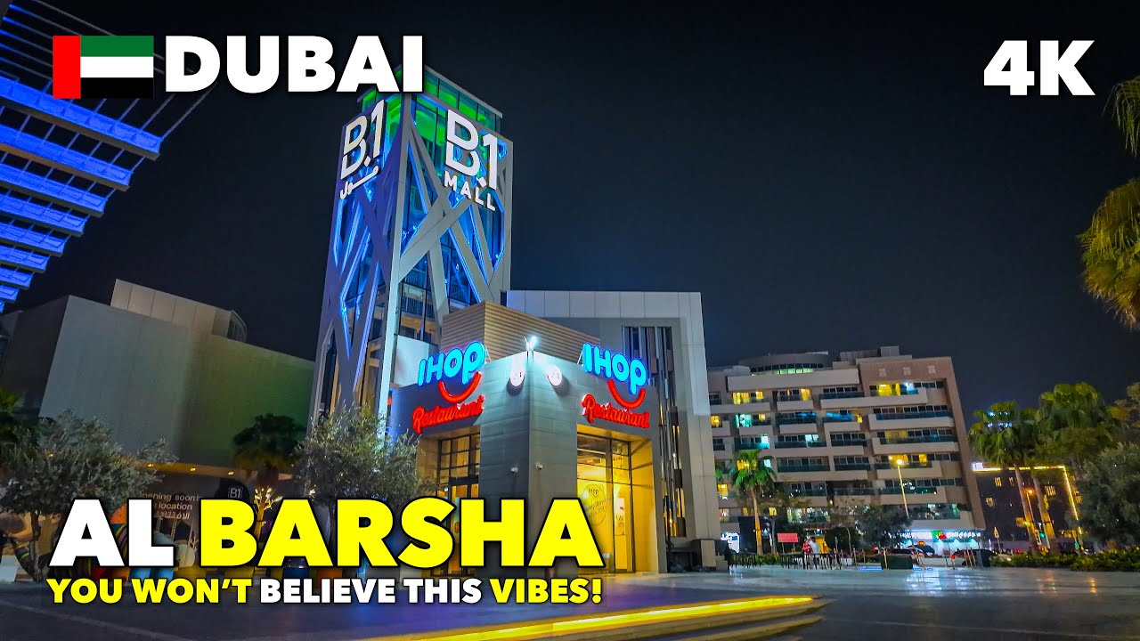 🇦🇪 This is Al Barsha Dubai at Night 2025 &ndash; You Won&rsquo;t Believe the Evening Vibes!