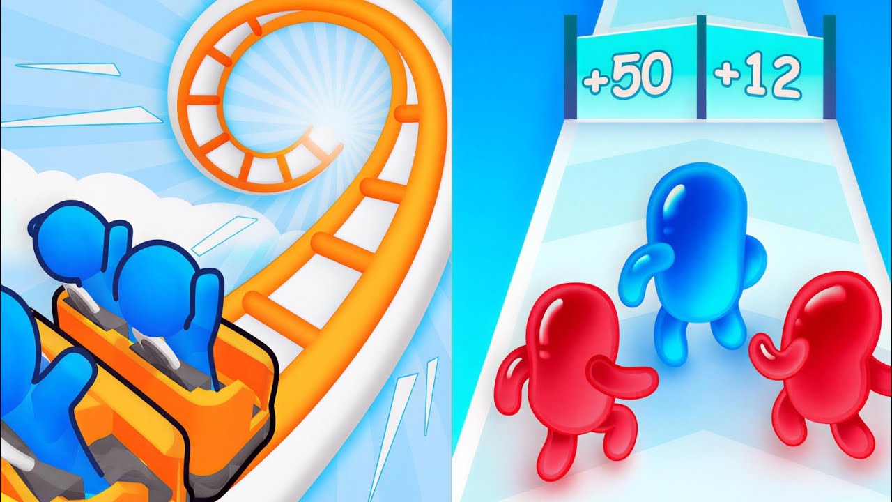 All Level Speed Run Challenge Join Blob Clash 3D VS Runner Coaster💥All Level Unlocked  Android IOS 