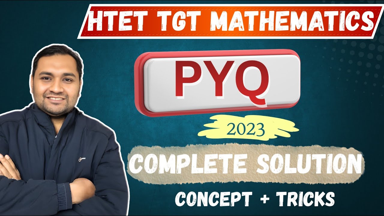 HTET TGT Mathematics 2023 Paper Solution | Complete Analysis | Most Important for HTET 2026