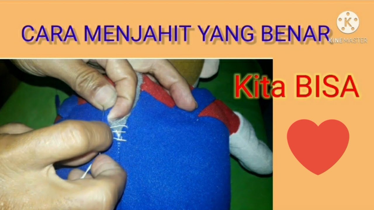 Cara menjahit yang benar | Tutorial  menjahit boneka