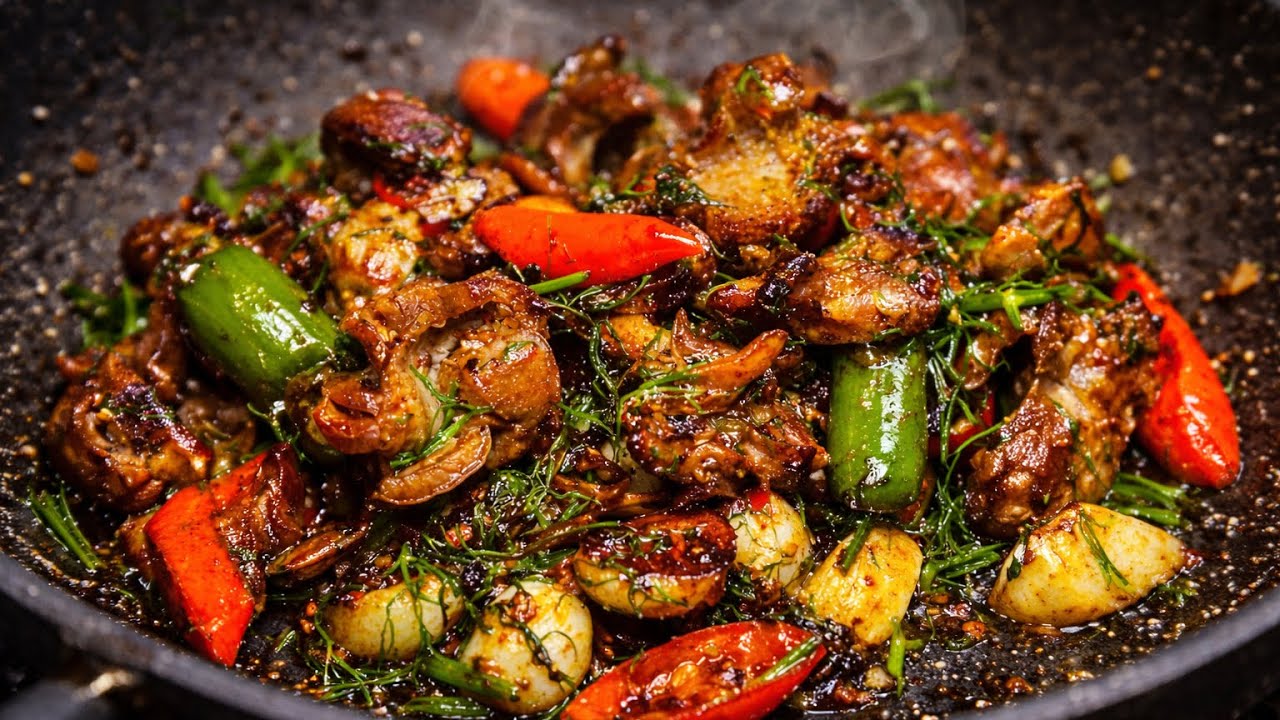 Spicy Chicken Gizzards With Garlic&Chili|You'll Be Addicted To This Easy And Quick 5-Minute Recipe!