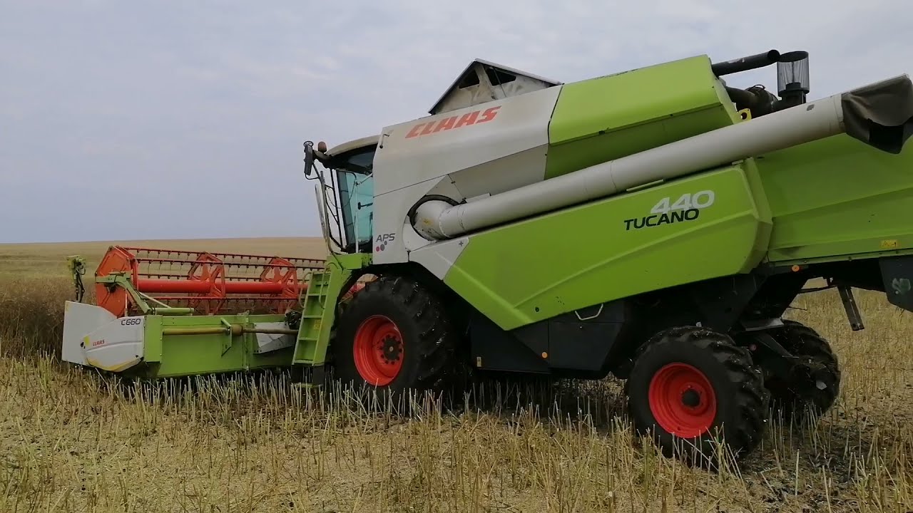 Приїхала допомога на ріпак.CLAAS Tukano 580 i 440 # claas