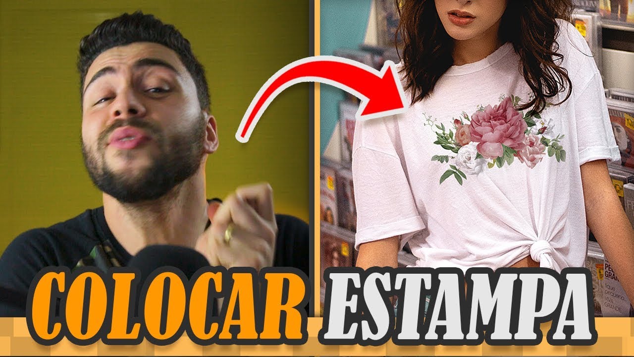 Como colocar ESTAMPA no Photoshop | Tutorial Photoshop