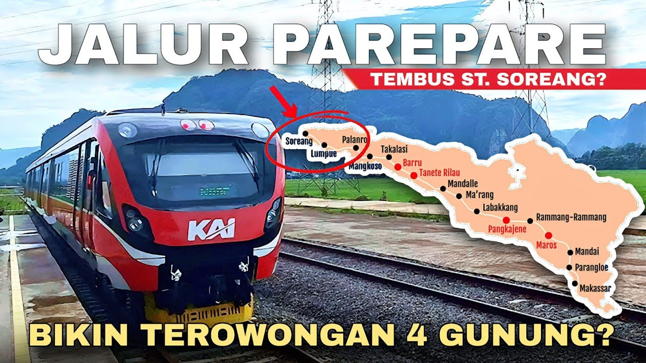 Progres Terbaru 2025 Kereta Api Sulawesi Selatan: Rute Parepare dan Wisata Bahari