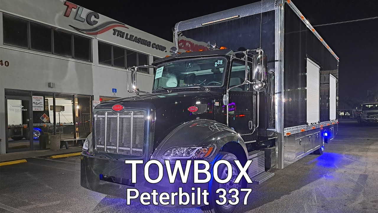 TLC Towbox Peterbilt 337 Enclosed Jerr-Dan Carrier || TLC Truck