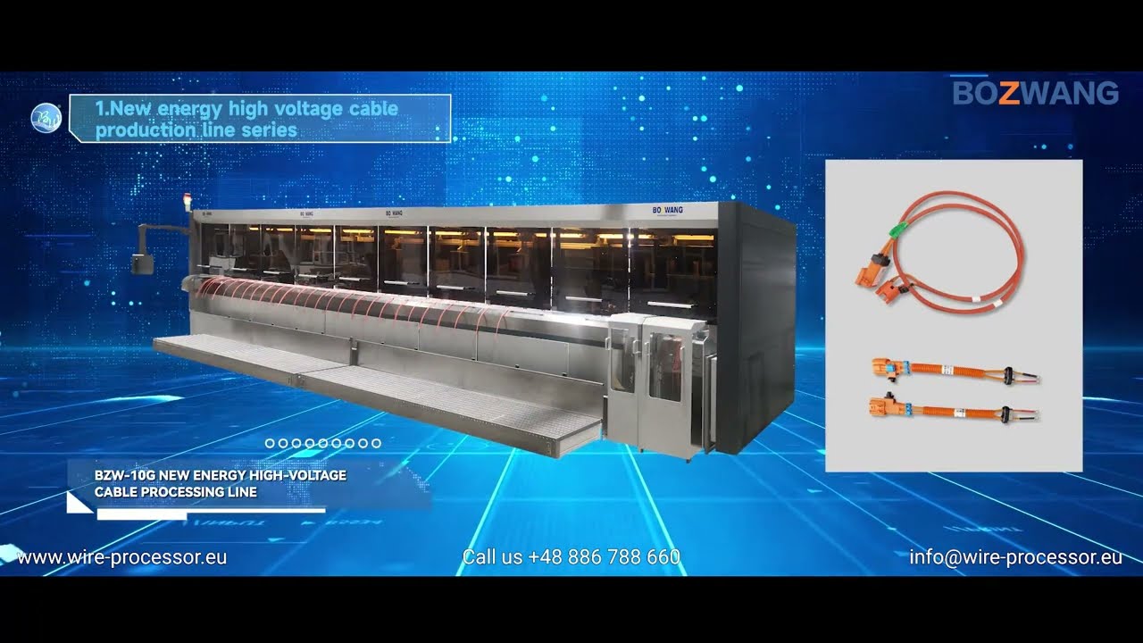 New energy high voltage cable production line series Wire Processing Machines www.wire-processor.eu