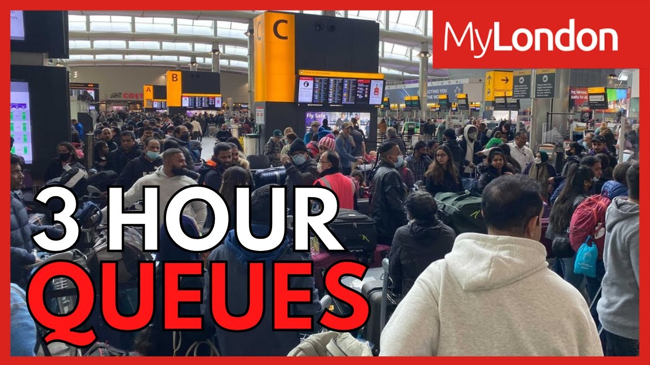 Travel chaos at Heathrow as passengers face '10 hour delays'