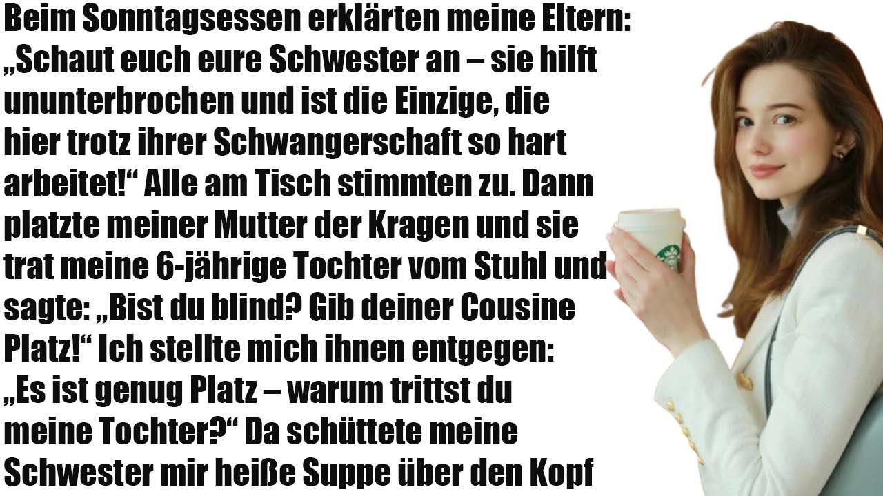 Beim Sonntagsessen lobten meine Eltern nur meine Schwester – bis ich alles sagte