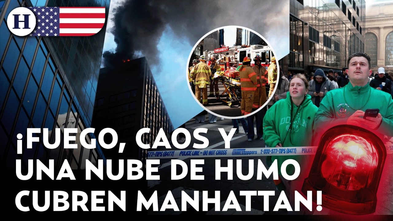 ¿Atacan NY en pleno día de San Patricio? Esto se sabe del fuerte incendio en edificio de Manhattan
