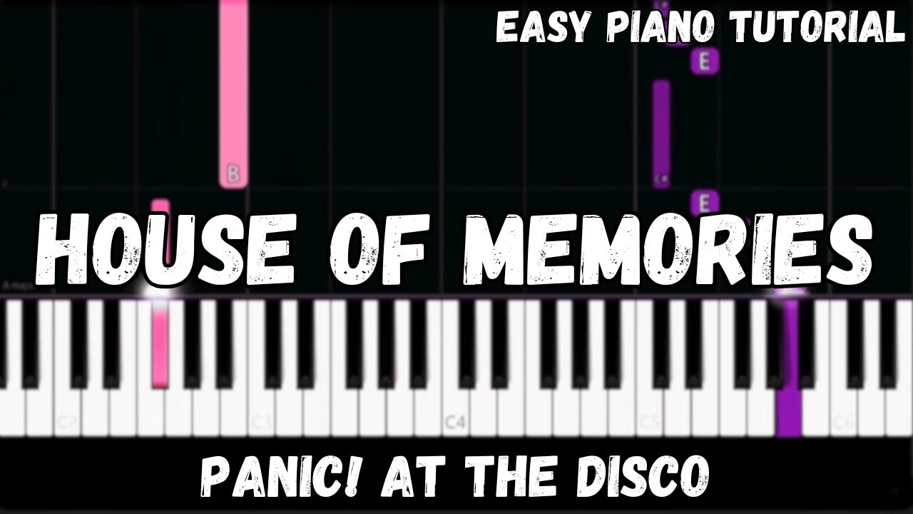 Panic! At The Disco - House of Memories (Easy Piano Tutorial)