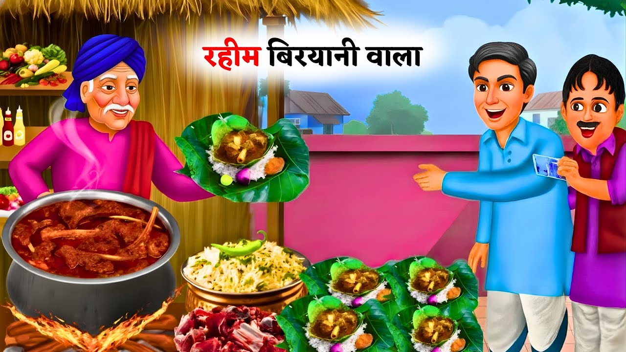 रहीम बिरयानी वाला | Street food | Secret Mutton Biryani Recipe | Moral story | Hindi kahani