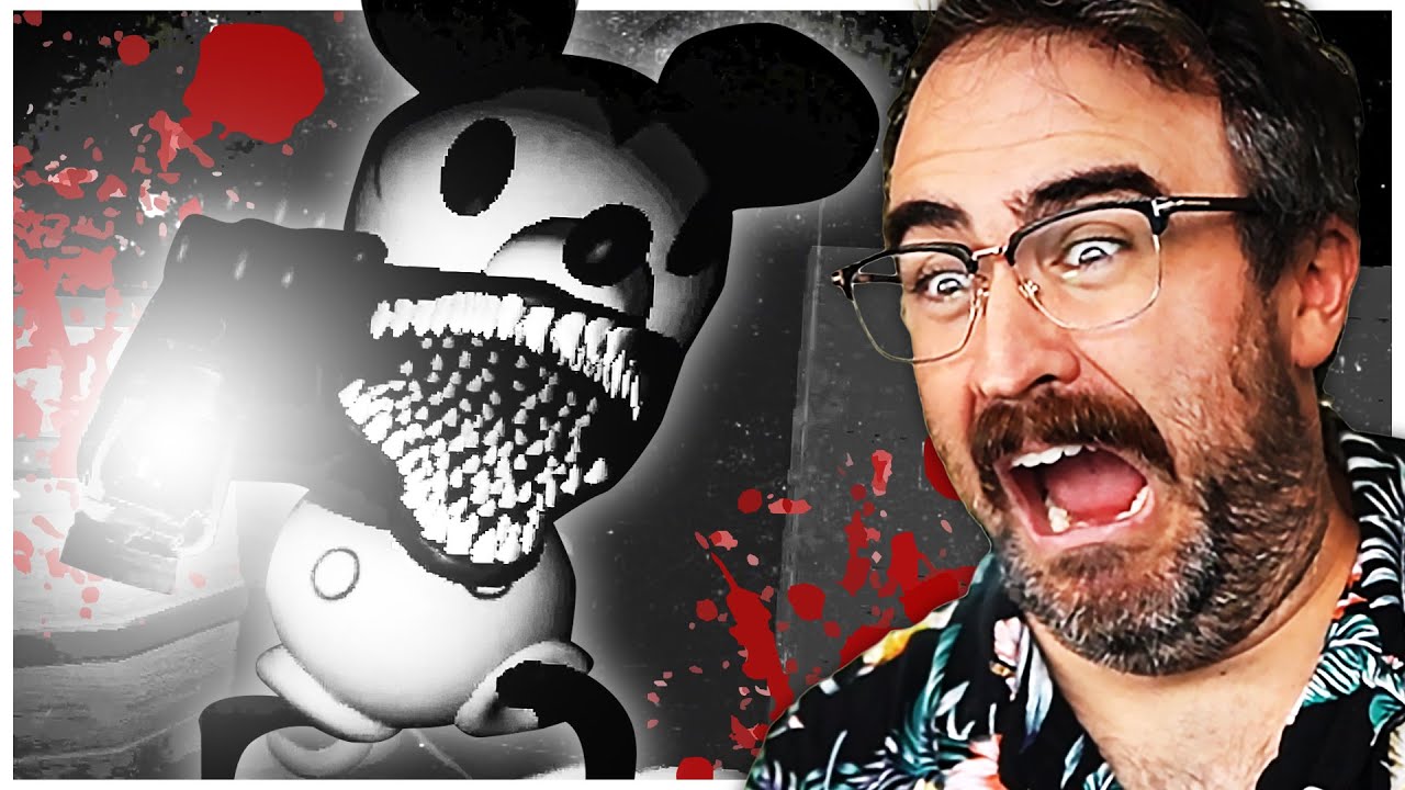 MICKEY MOUSE TRIES TO EAT ME IN STEAMBOAT WILLIE HORROR GAME