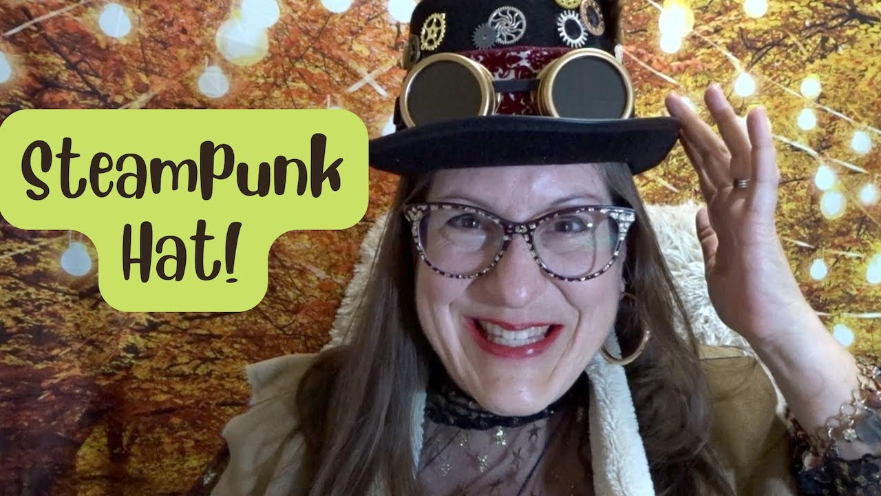 🤩🎩🎉How to Create a Funky Steampunk Hat🎩mixed media art steampunk hats