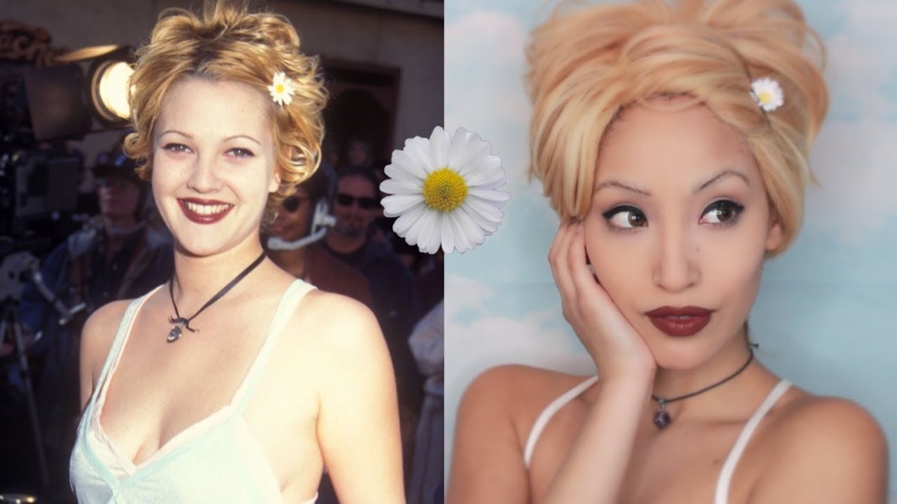 90s Drew Barrymore Inspired Makeup