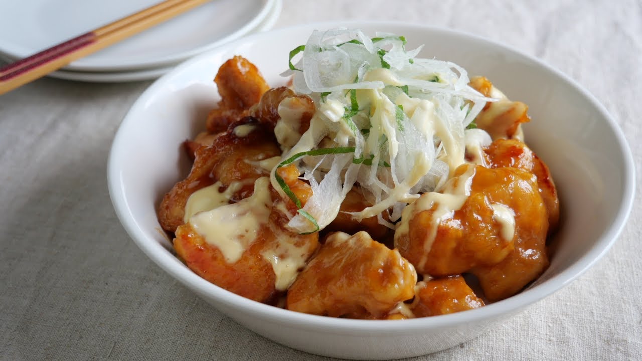 【揚げずに簡単！絶品甘酢チキン】豆乳マヨでまろやか仕上げ♡ Sweet & Tangy Soy Mayo Chicken