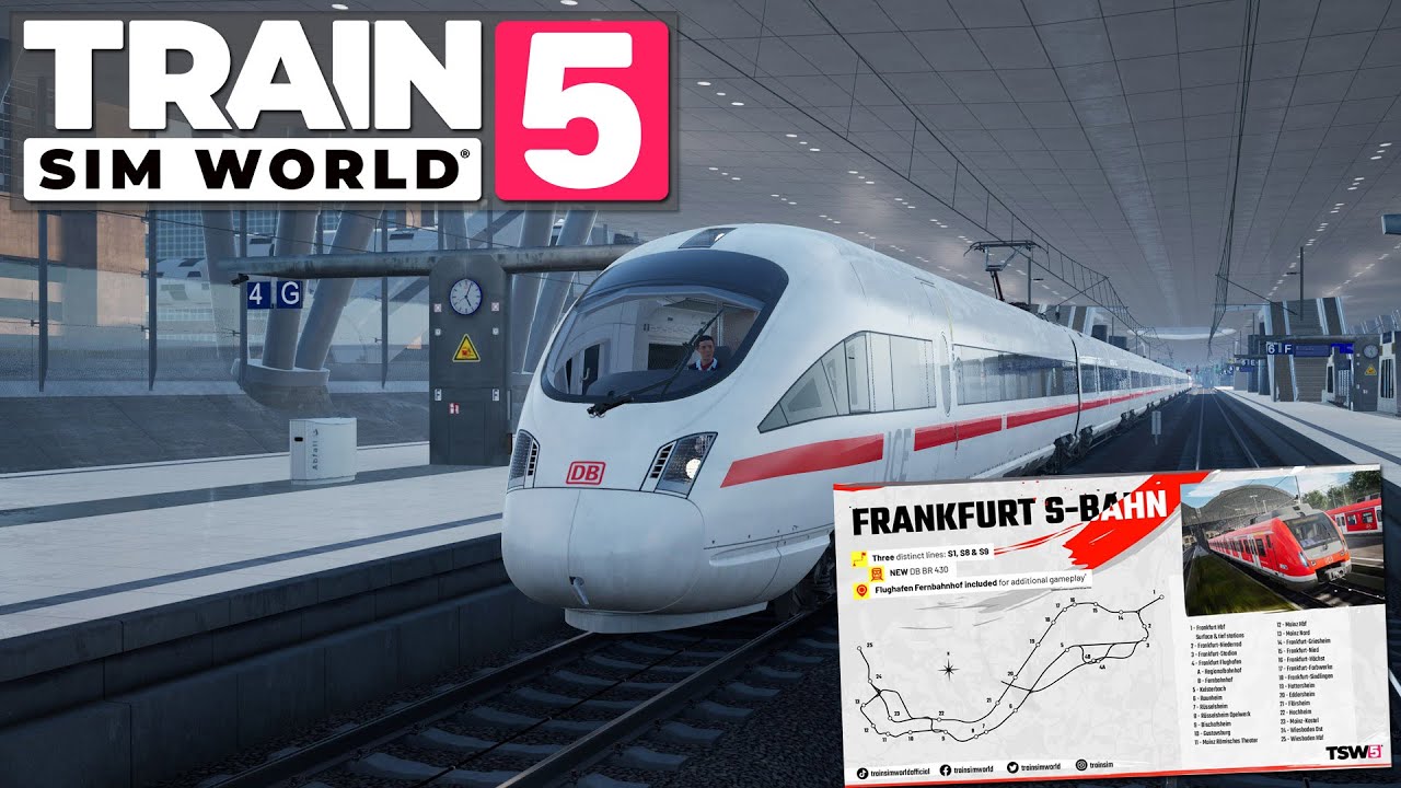 TSW5 S-Bahn Frankfurt ICE Wiesbaden Mainz Frankfurt Train Sim World 5 Gameplay