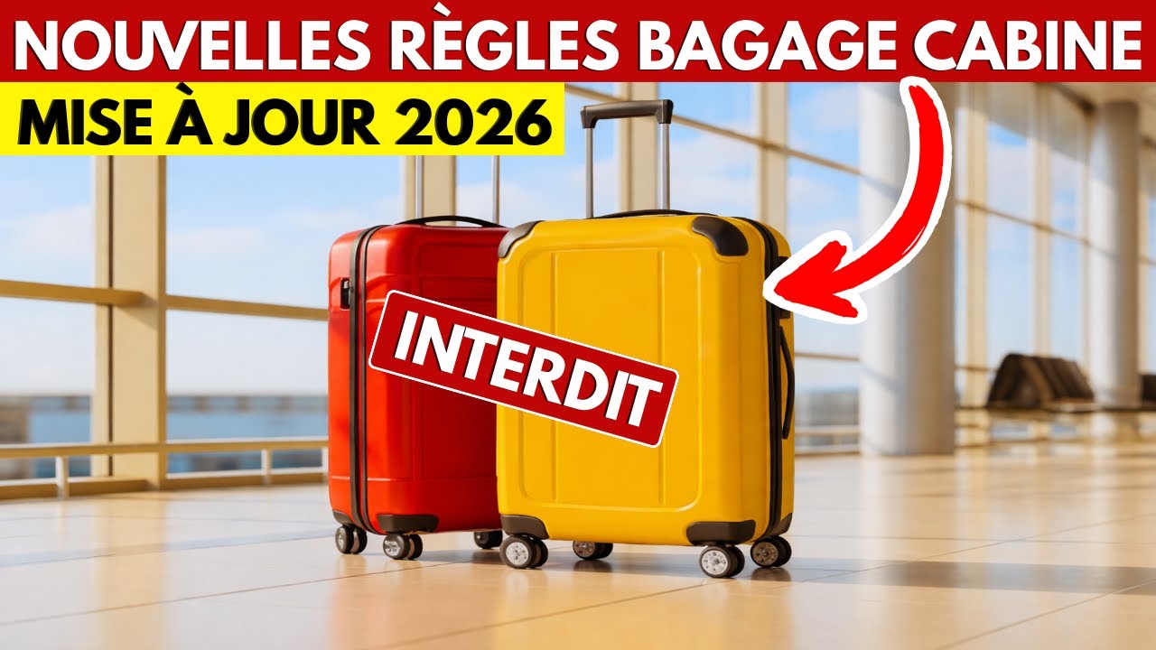 ✈️ Bagage cabine : les nouvelles règles 2026 à connaître avant de voyager