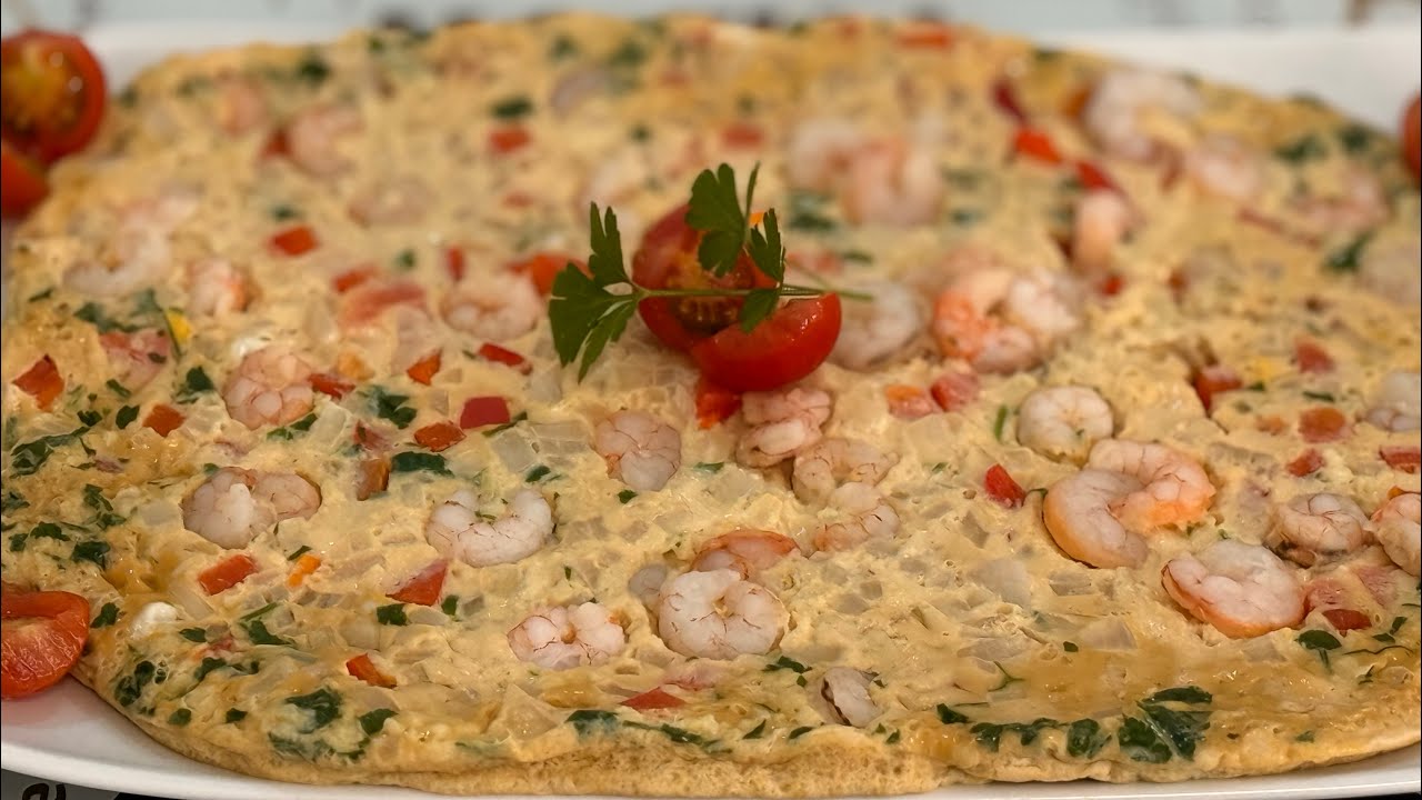 TORTILLA 🥚 DE VERDURAS Y GAMBAS 🍤 AL VAPOR CON THERMOMIX 7!!🧑‍🍳