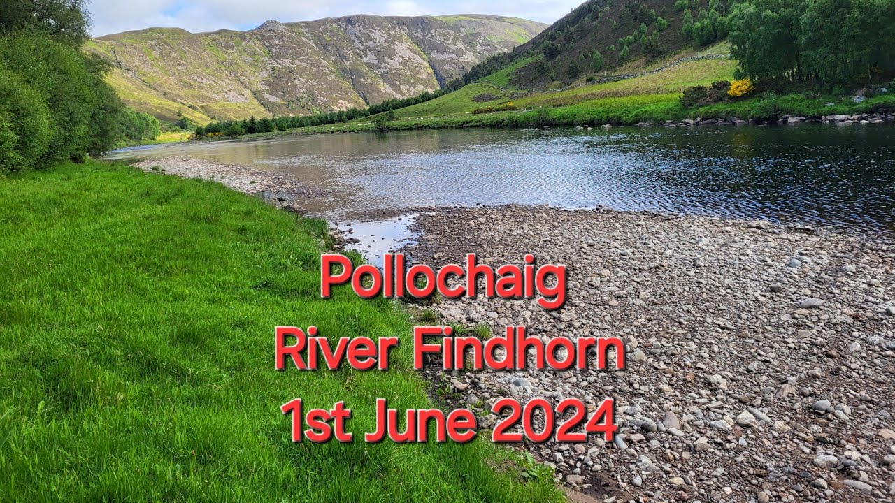 Salmon Fly Fishing Pollochaig River Findhorn.
