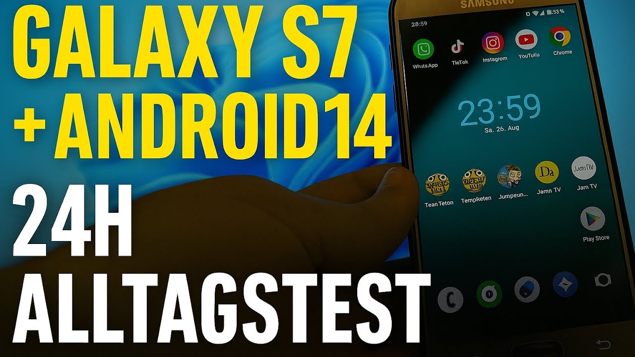 Altes Handy, neues Leben &ndash; Galaxy S7 mit Android 14 im Alltag