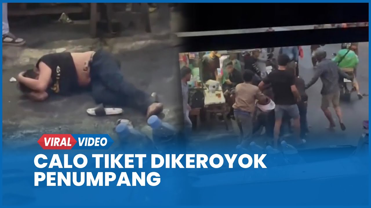 Viral Calo Tiket Dikeroyok Penumpang di Terminal Bungurasih