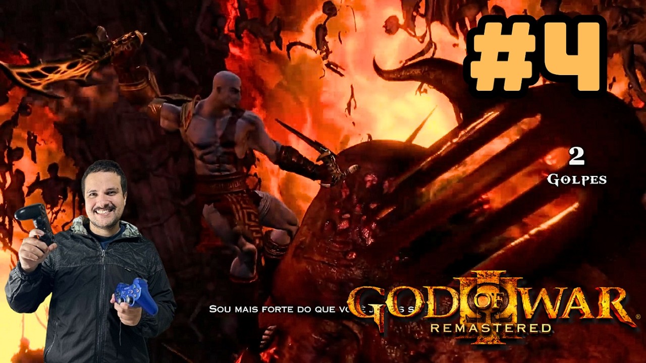 GOD OF WAR 3 REMASTERED -  KRATOS VS LORD HADES - MODO HARD #4 | JVG