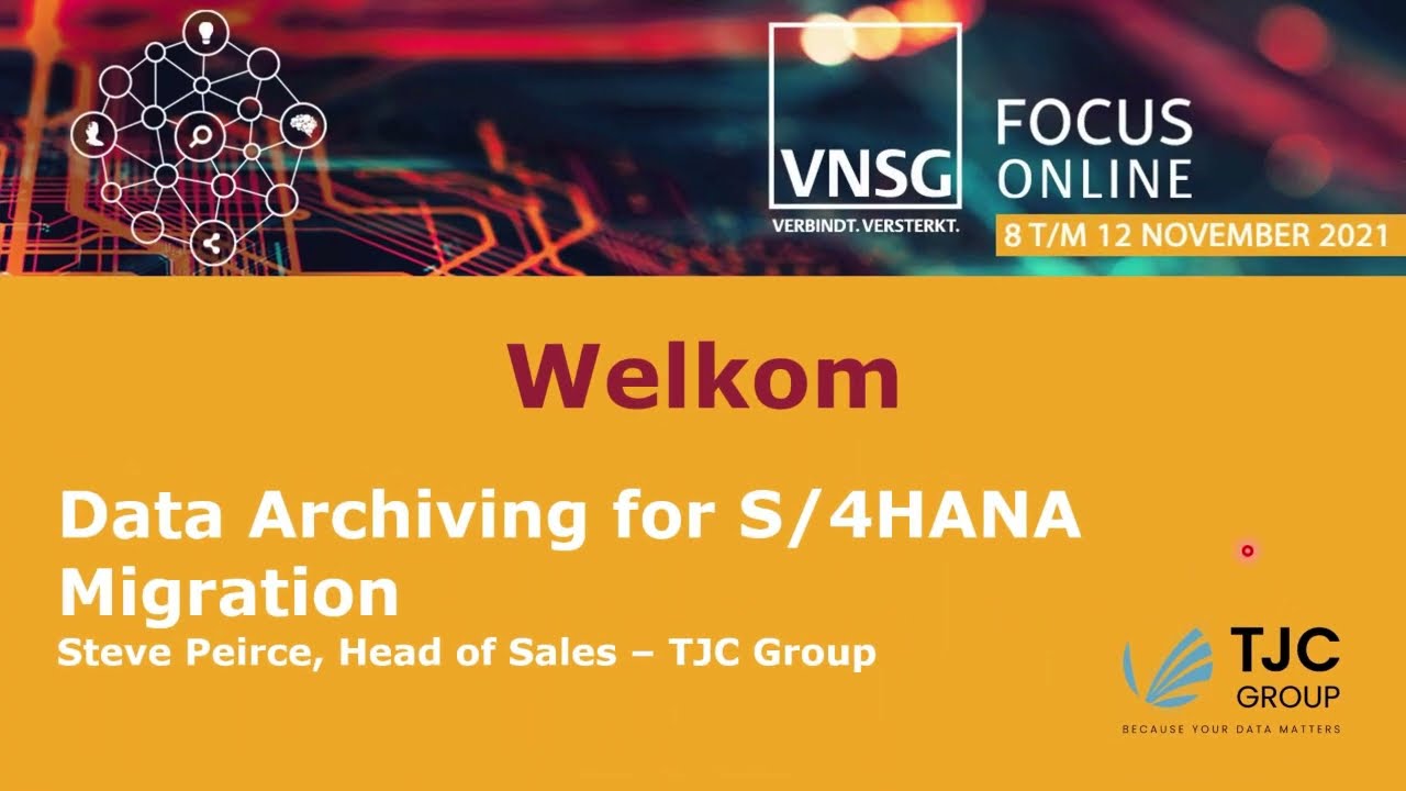 Webinar VNSG - SAP Data Archiving in Readiness for S/4HANA Migration