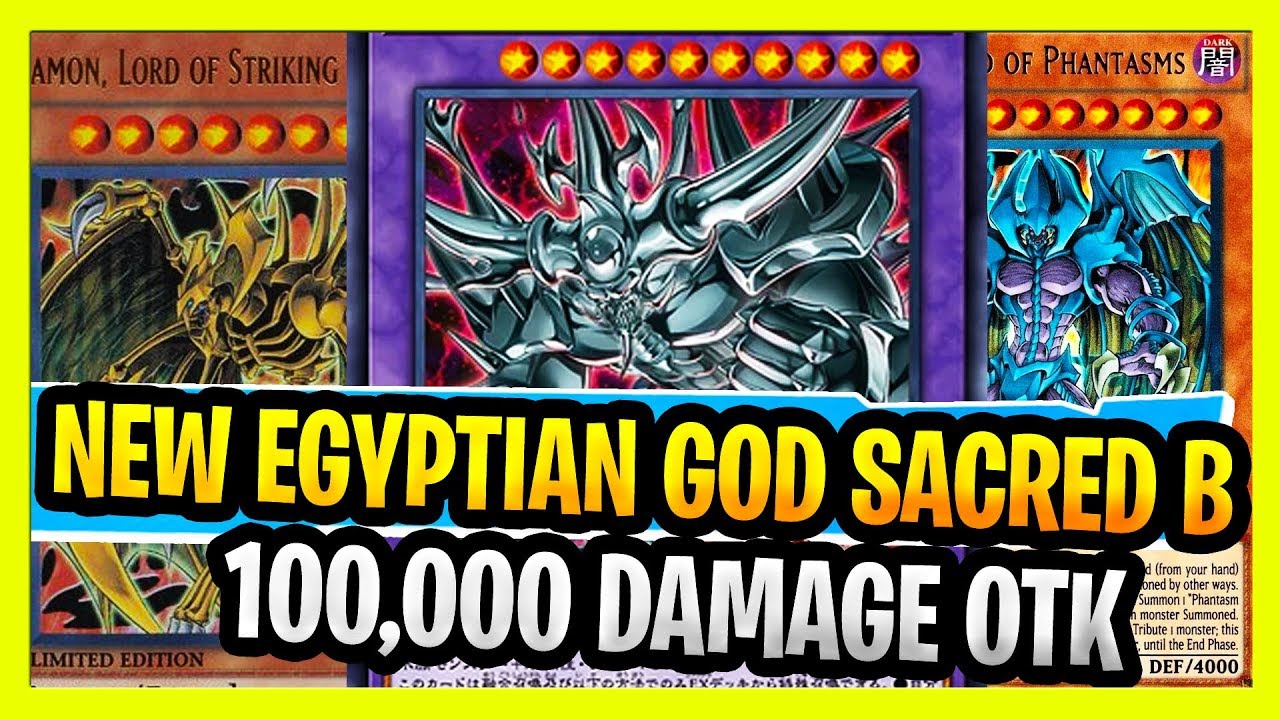 New Eyptian God Sacred Beast Deck 100,000 DAMAGE OTK With Spider Yugioh Egyptian Slime Sacred Beast