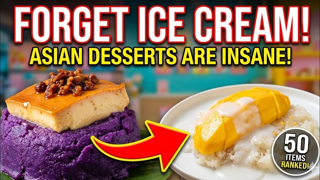 50 HIDDEN Asian Desserts You've NEVER Heard Of (Beyond Mochi!)