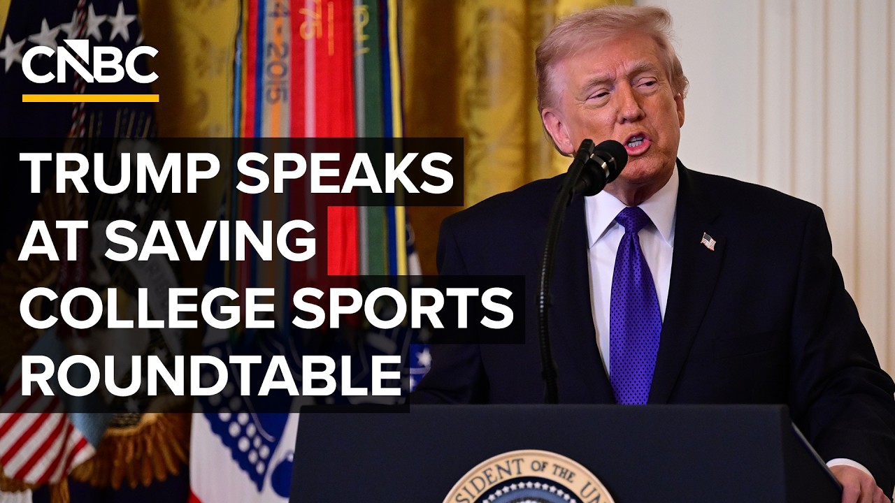 LIVE: President Trump participates in a roundtable on saving college sports — 3/6/2026