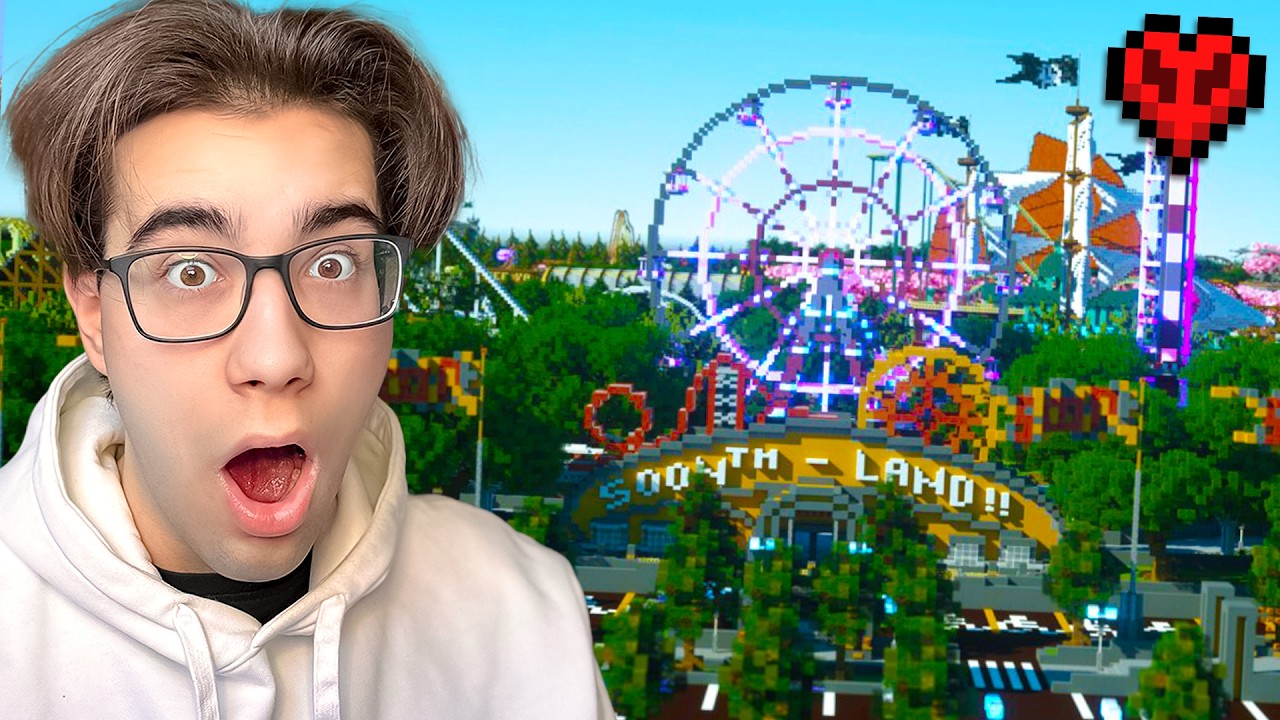 &Eacute;p&iacute;ettem egy VID&Aacute;MPARKOT a Hardcore Minecraftban!