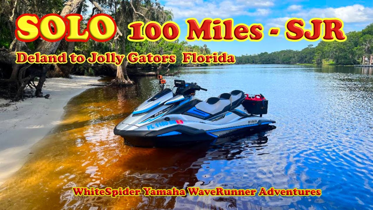 Solo Adventure Jet Skiing on the St Johns River - Deland FL to Jolly Gators on Yamaha Waverunner