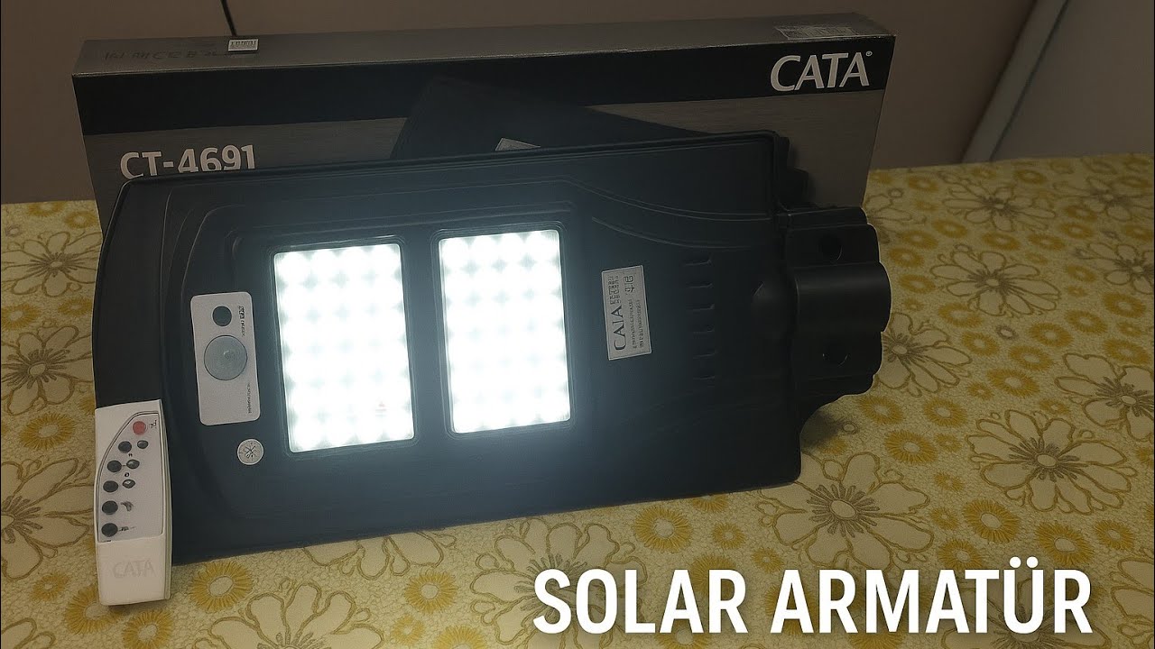 Solar sokak armat&uuml;r&uuml; CATA CT 4691 / Bedavaya evinizi aydınlatın 