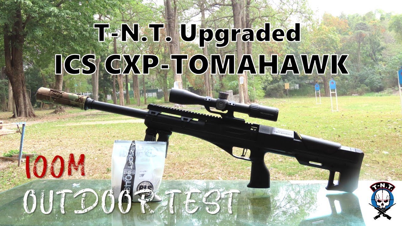 【TAIWAN T-N.T. STUDIO】T-N.T. Upgraded ICS CXP-TOMAHAWK 100M Outdoor Test. 100米簡易測試影片