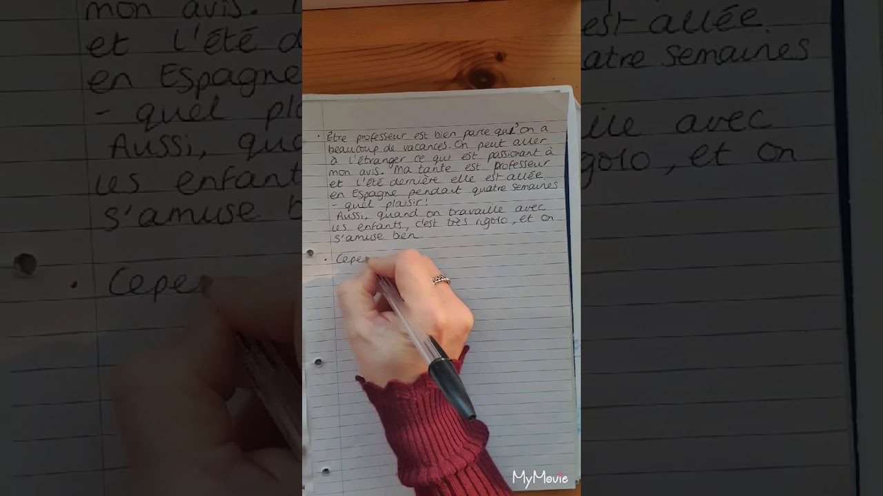French 150 words task (Higher)