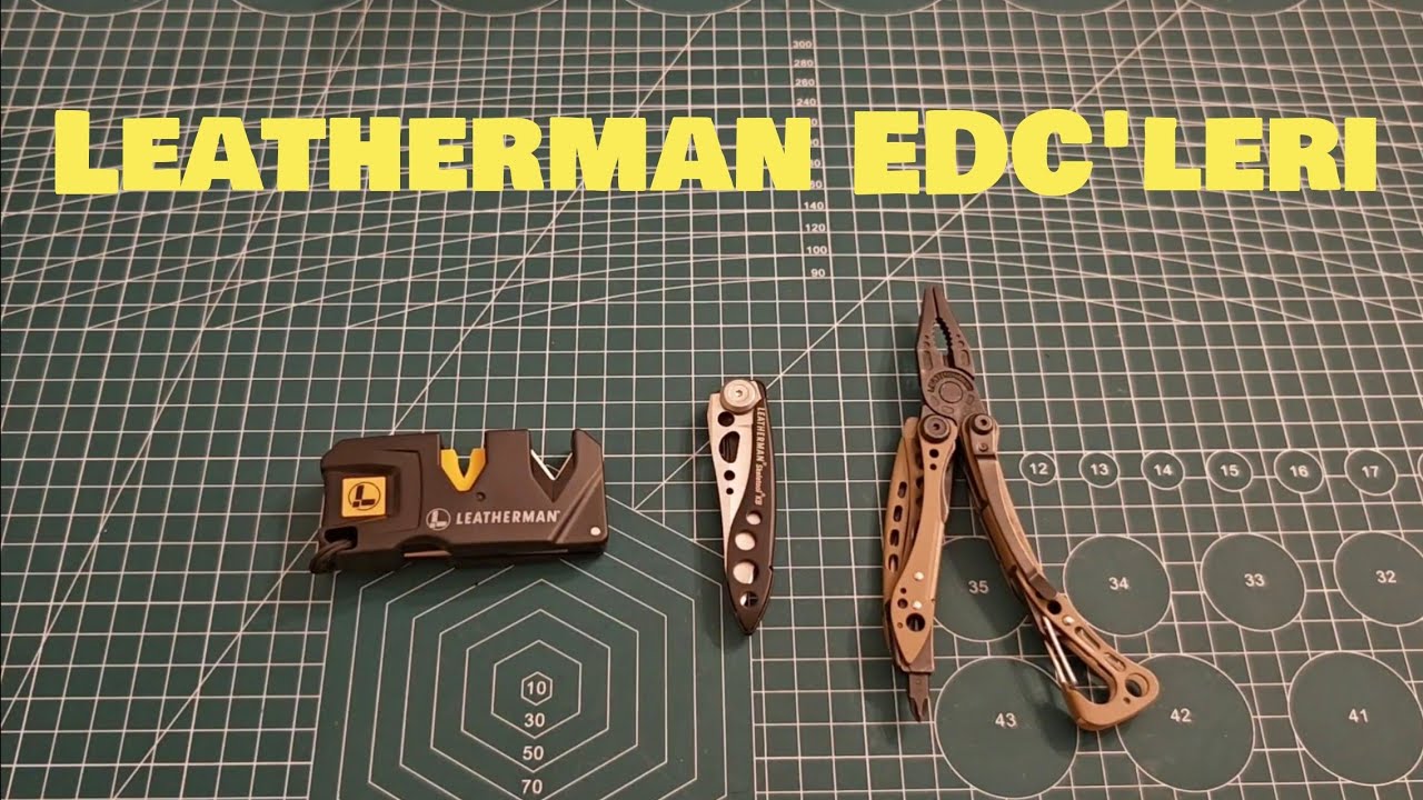 Leatherman EDC'leri, Skeletool KB, Skeletool Multitool ve Blade Sharpener (Bileyleme) Aleti. 
