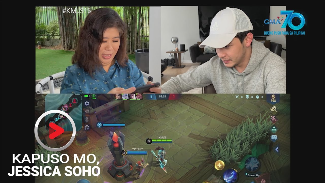 Kapuso Mo, Jessica Soho: ALDEN RICHARDS, TINURUANG MAG-MOBILE LEGENDS SI MARENG JESSICA!
