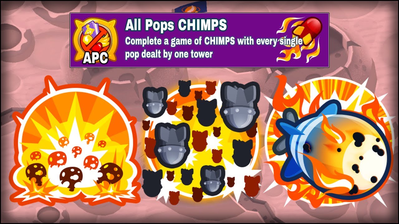 Can each Tier 5 Mortar get All Pops in CHIMPS? - Bloons TD 6