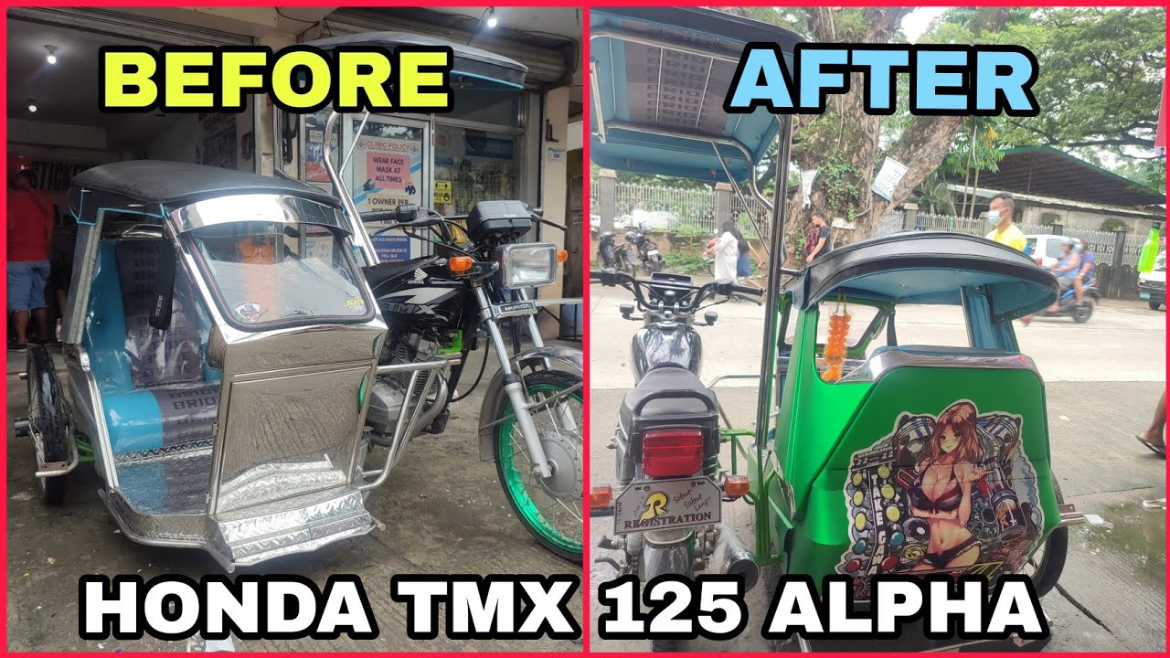 Matte Green Vynil Sticker X Anime Installation to Galvanized Sidecar - TMX 125 Transformation 💯🔥