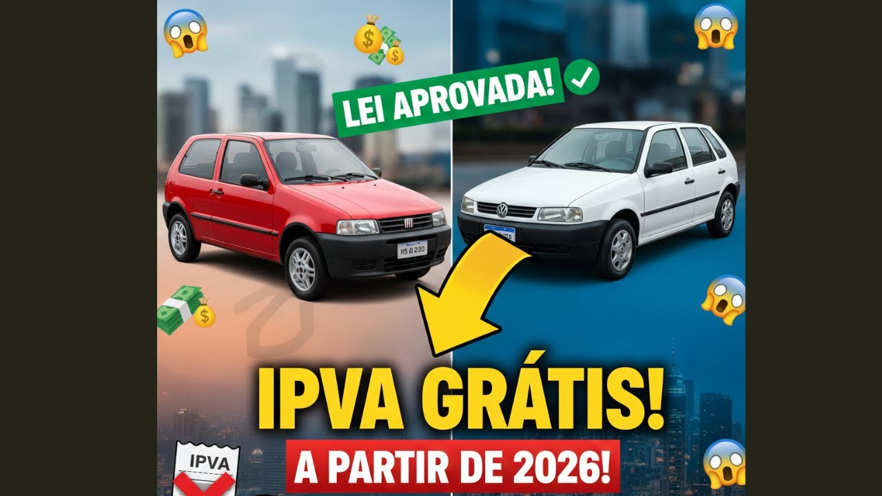 IPVA 2026: A lista dos carros ISENTOS que você pode comprar hoje!