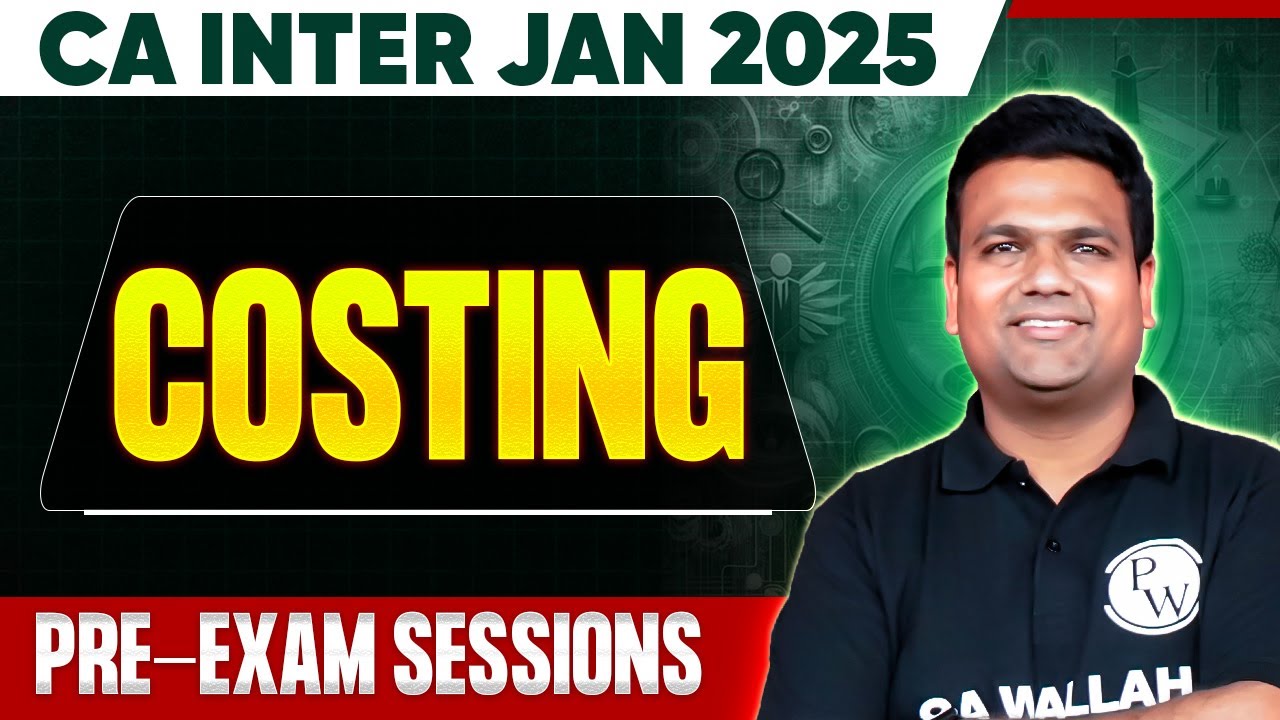 CA Inter Costing Warm-Up Session | For CA Inter Jan 2025