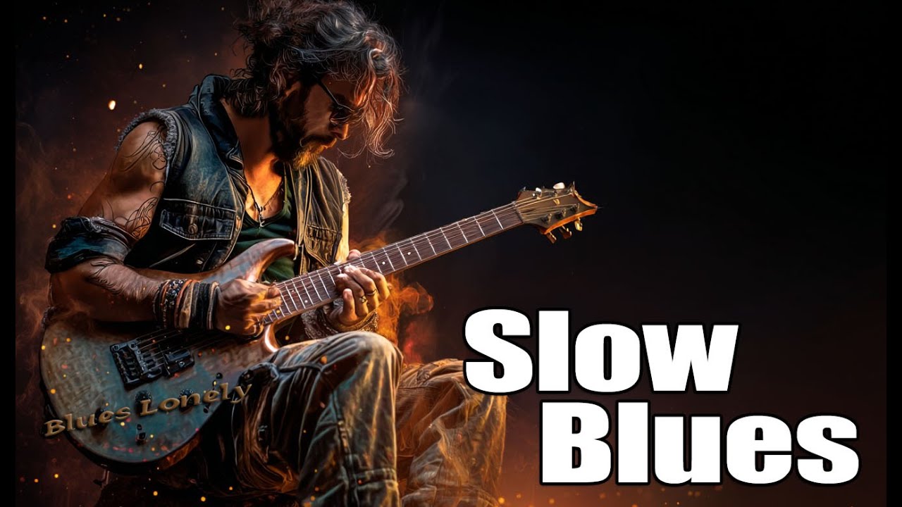 Blues Lonely | Slow Blues Session – Deep Bass & Electric Guitar