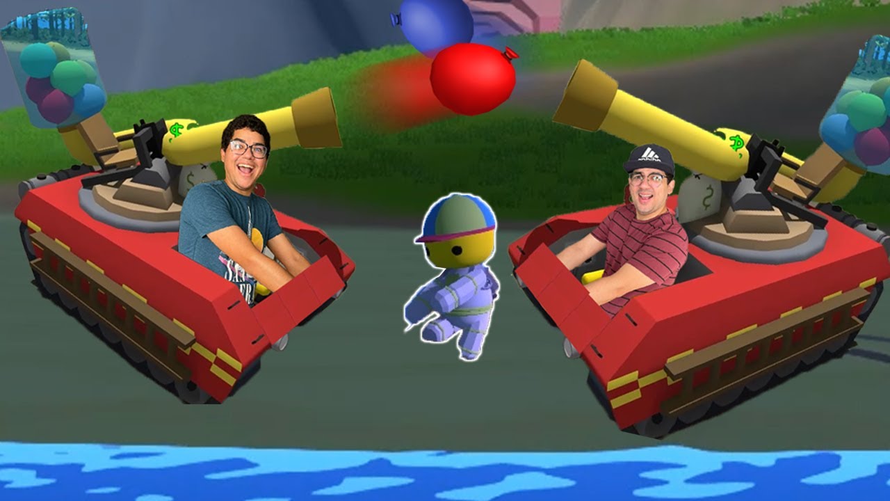 FIZEMOS GUERRA DE BALÕES DE ÁGUA NA CIDADE DE MASSA DE MODELAR!! - Wobbly Life