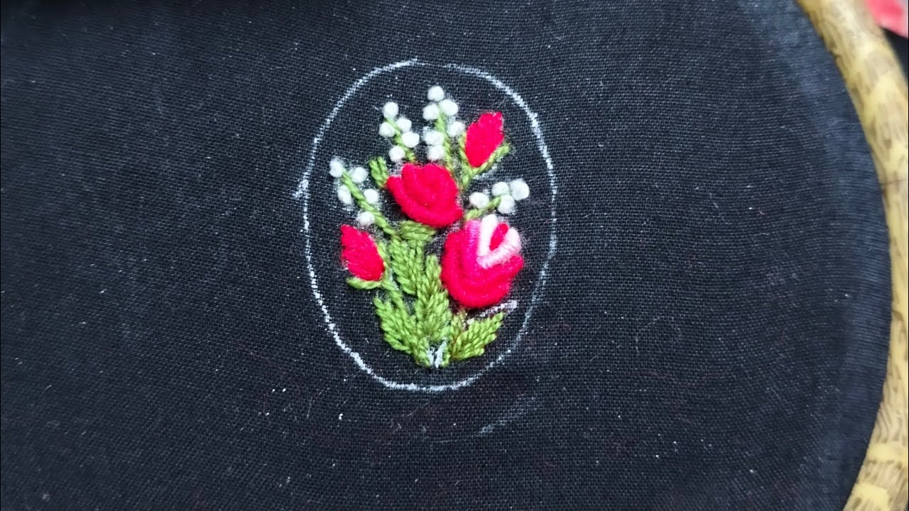 👉 Easy Floral Embroidery for Beginners | Hand Embroidery Design 
