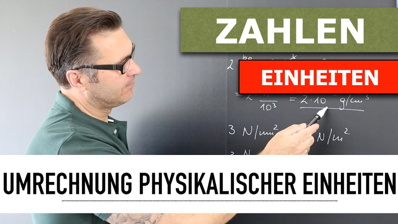 Wie rechne ich physikalische Einheiten um? Umrechnung physikalischer Einheiten mit Gleitkommazahlen