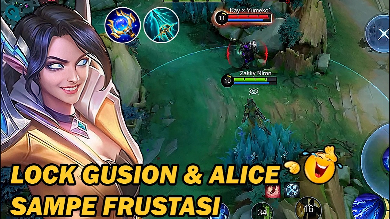 EUDORA MODE SEMAK!! LOCK GUSION & ALICE SI PALING JAGO SAMPE KESAL‼️- MLBB