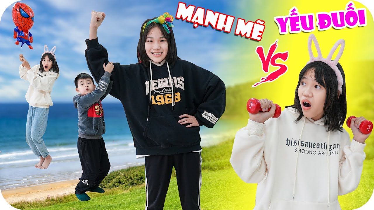 Chị Gái Mạnh Mẽ VS Chị Gái Yếu Đuối ♥ Min Min TV Minh Khoa