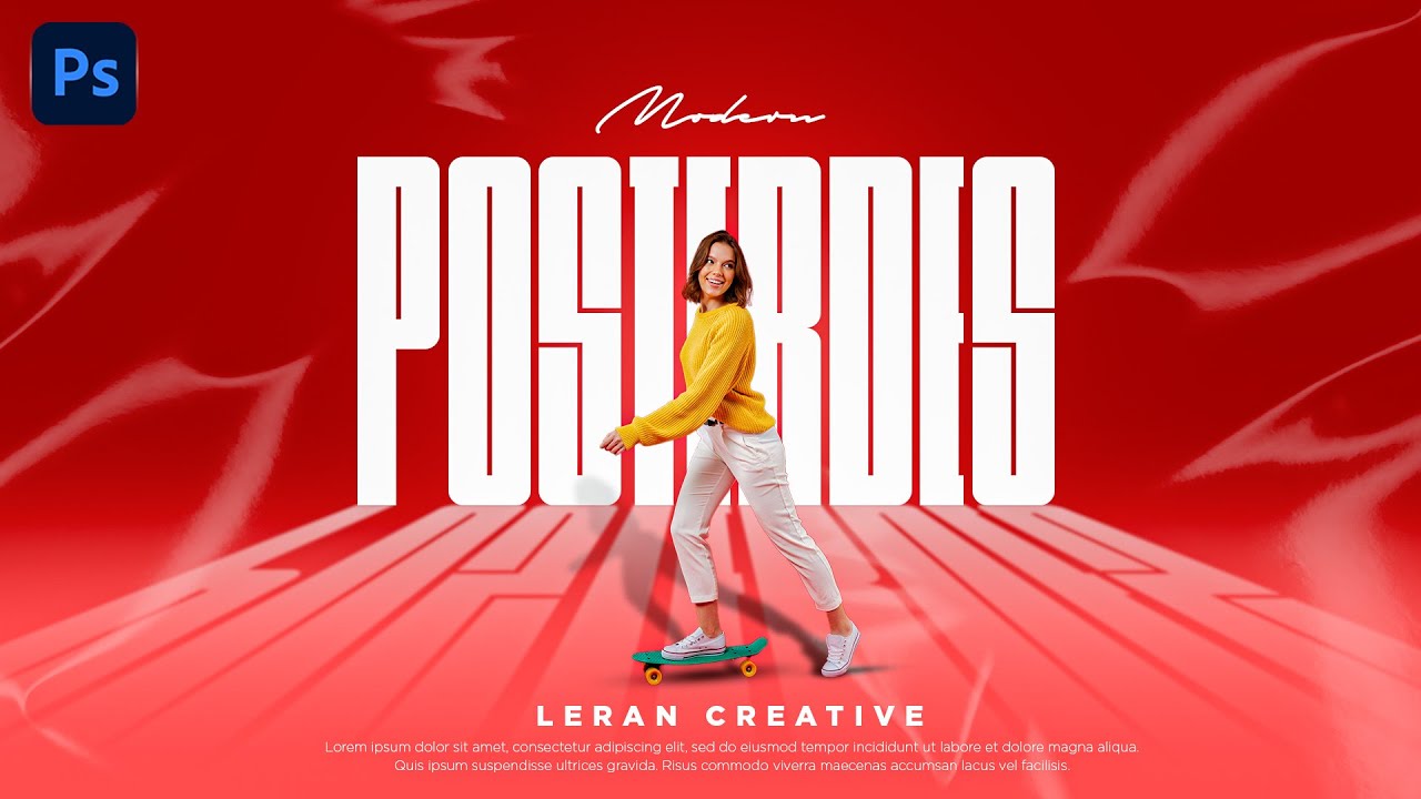 How to create Typography poster design in Photoshop | Typographic poster design I  Typography