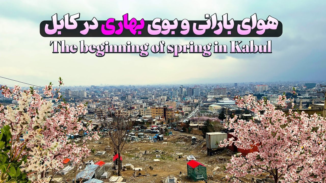 باران در کابل و بوی بهار در شهر🌧️🌿  Spring Feeling in Kabul